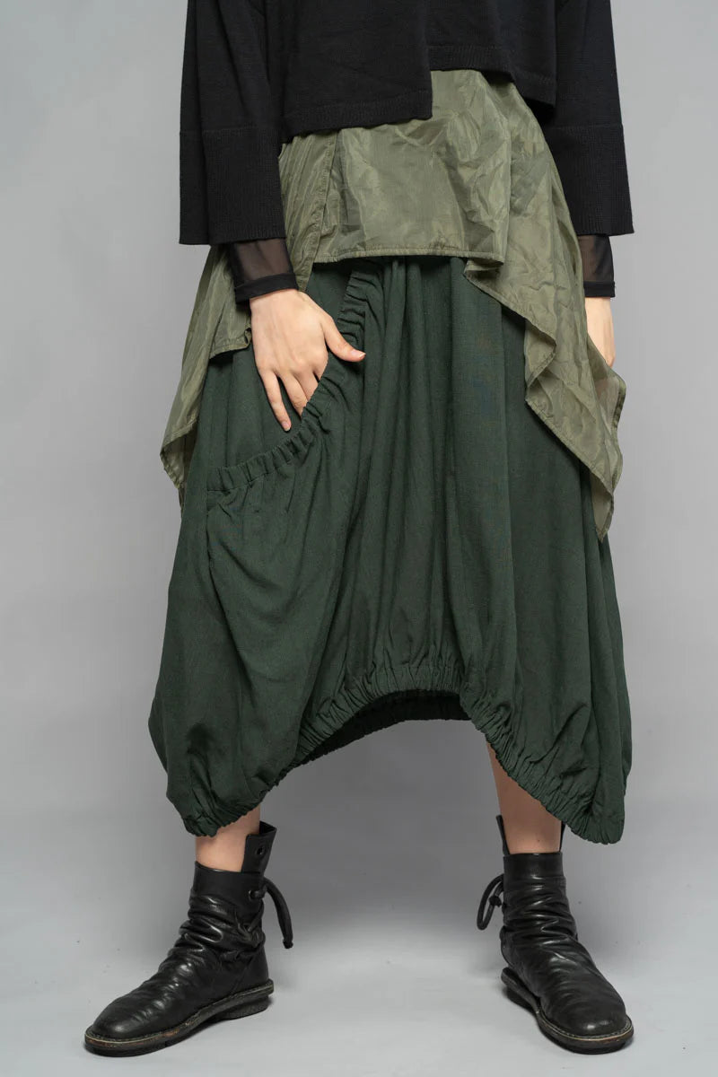 Dogstar - Shuffle Gather Skirt. Seaweed.