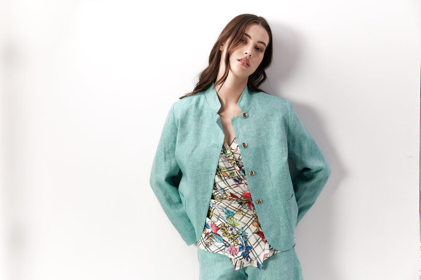Vale and Ward. Claudia Jacket. Wasabi.