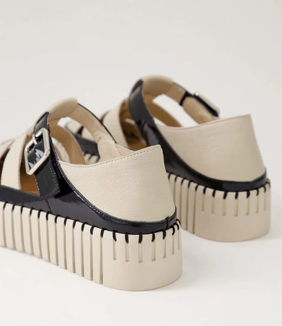 Django & Juliette - Baytown Sneaker. Black/Almond.