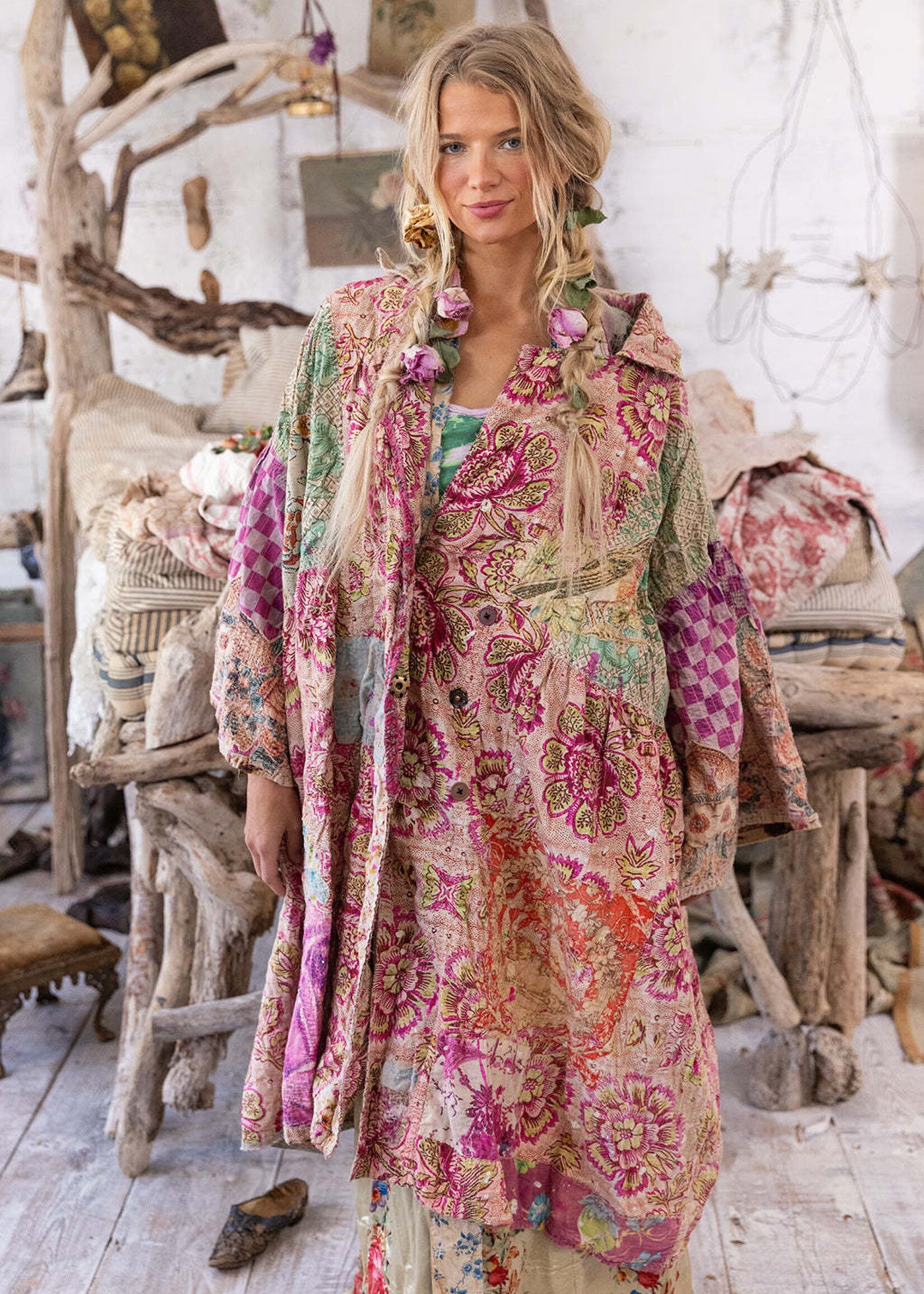 Magnolia Pearl a Ysa Double Breasted Coat Jacket 1161. Himalayan