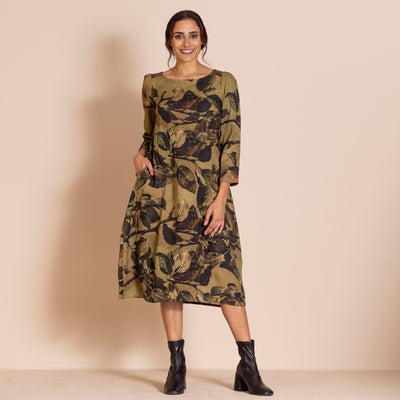Megan Salmon - Apple Leaves Romance Dress.  Apple Leaves
