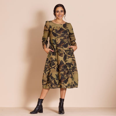 Megan Salmon - Apple Leaves Romance Dress.  Apple Leaves