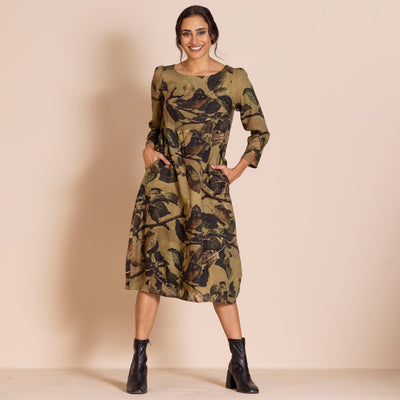 Megan Salmon - Apple Leaves Romance Dress.  Apple Leaves