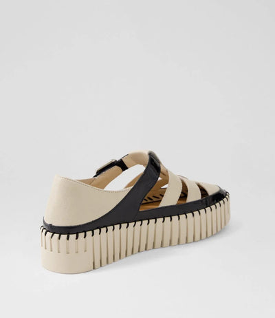 Django & Juliette - Baytown Sneaker. Black/Almond.