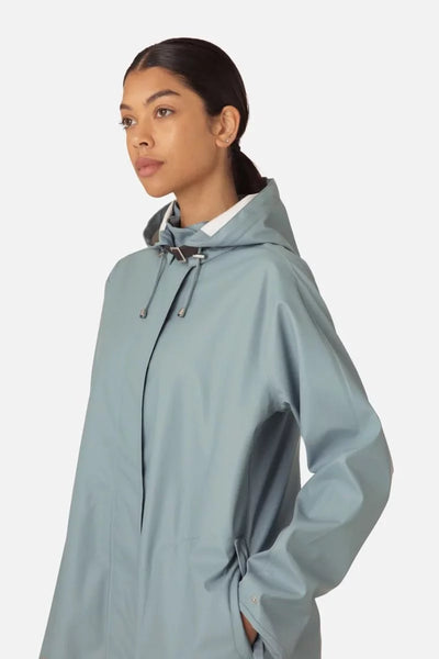 Ilse Jacobsen - detachable hood Raincoat. Cloud