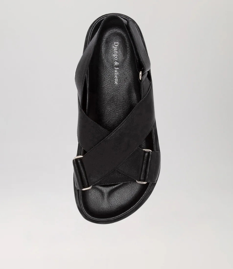 Django + Juliet, Ubari sandal. Black.