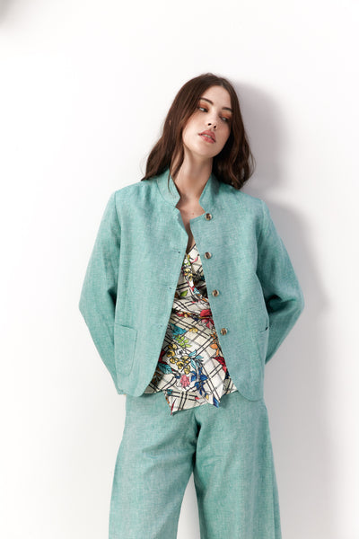 Vale and Ward. Claudia Jacket. Wasabi.