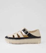 Django & Juliette - Baytown Sneaker. Black/Almond.