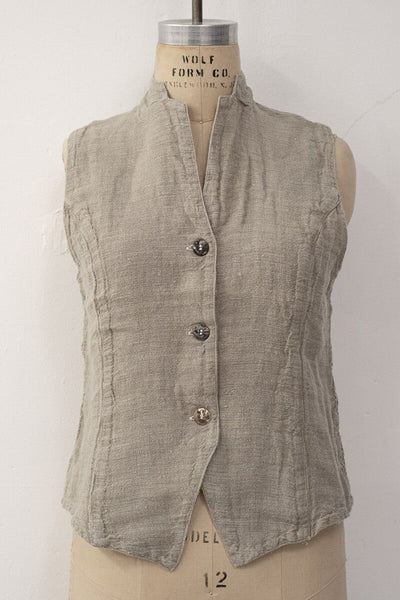 La Bottega Di Brunella - Gilet Amuleto Tela Country. Grano.