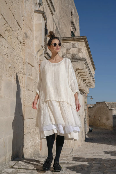 MegByDesign. St Barts top. White