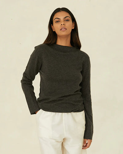 Cloth &  Co - Funnel Neck Top