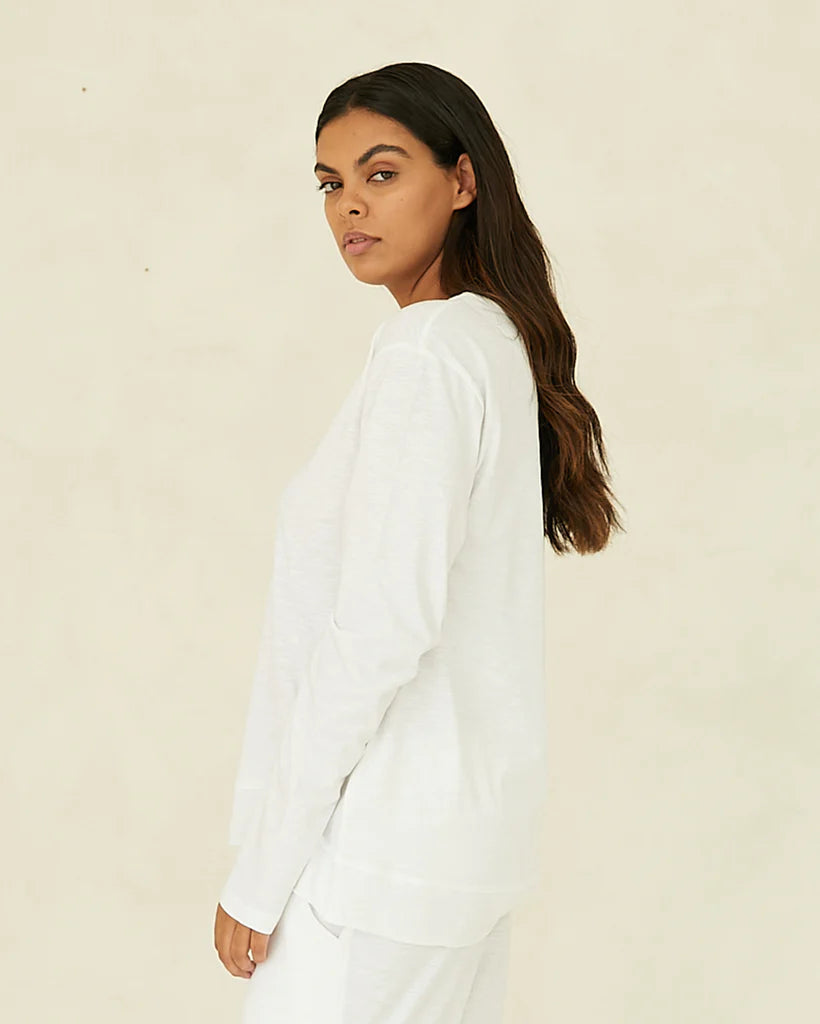 Cloth & Co - Raw Hem Slub Long Sleeve