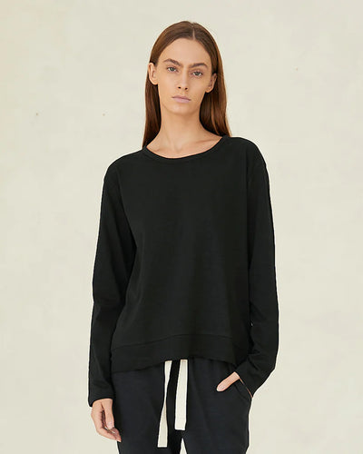 Cloth & Co - Raw Hem Slub Long Sleeve