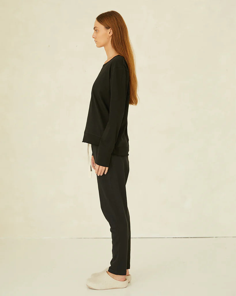 Cloth & Co - Raw Hem Slub Long Sleeve