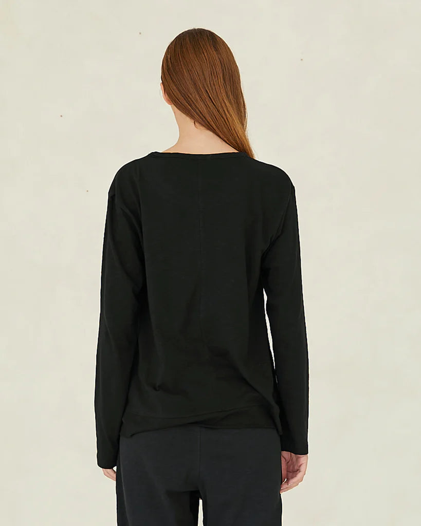 Cloth & Co - Raw Hem Slub Long Sleeve