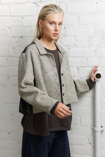 Vale and Ward - Clementine jacket. Marle/Check