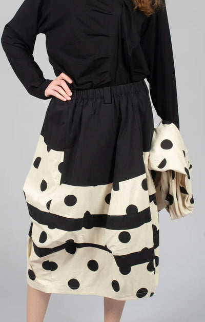 Moyuru - Skirt 641. Natural/Black.