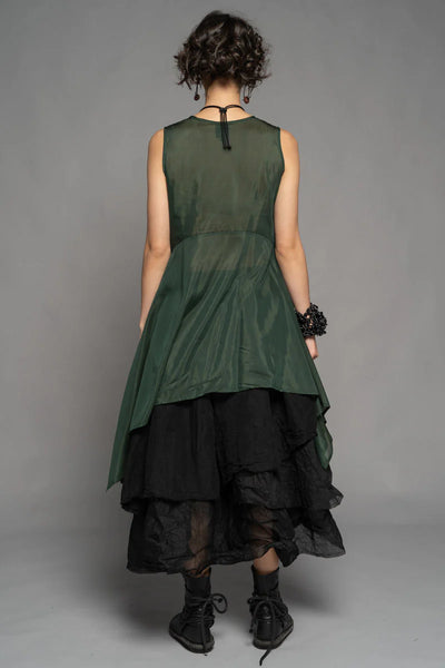 Dogstar - Yuki Drape Tunic. Pine.