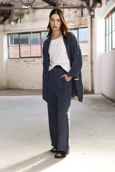 Vale and Ward - Joni Jacket. Navy Stripe