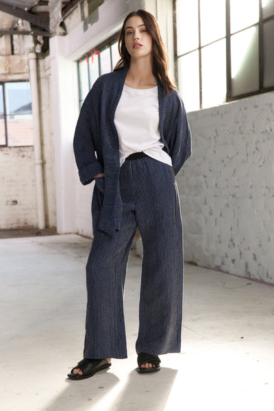 Vale and Ward - Joni Jacket. Navy Stripe