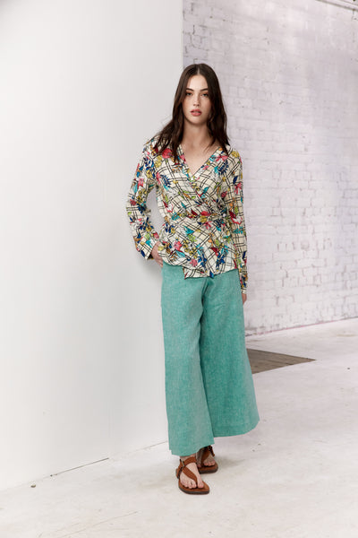 Vale and Ward - Mandy Pant. Wasabi.