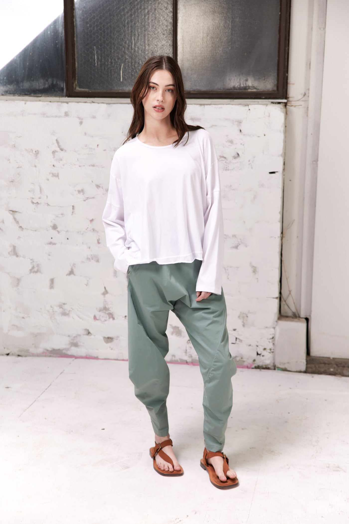 Vale and Ward - Tora Pant. Seafoam.