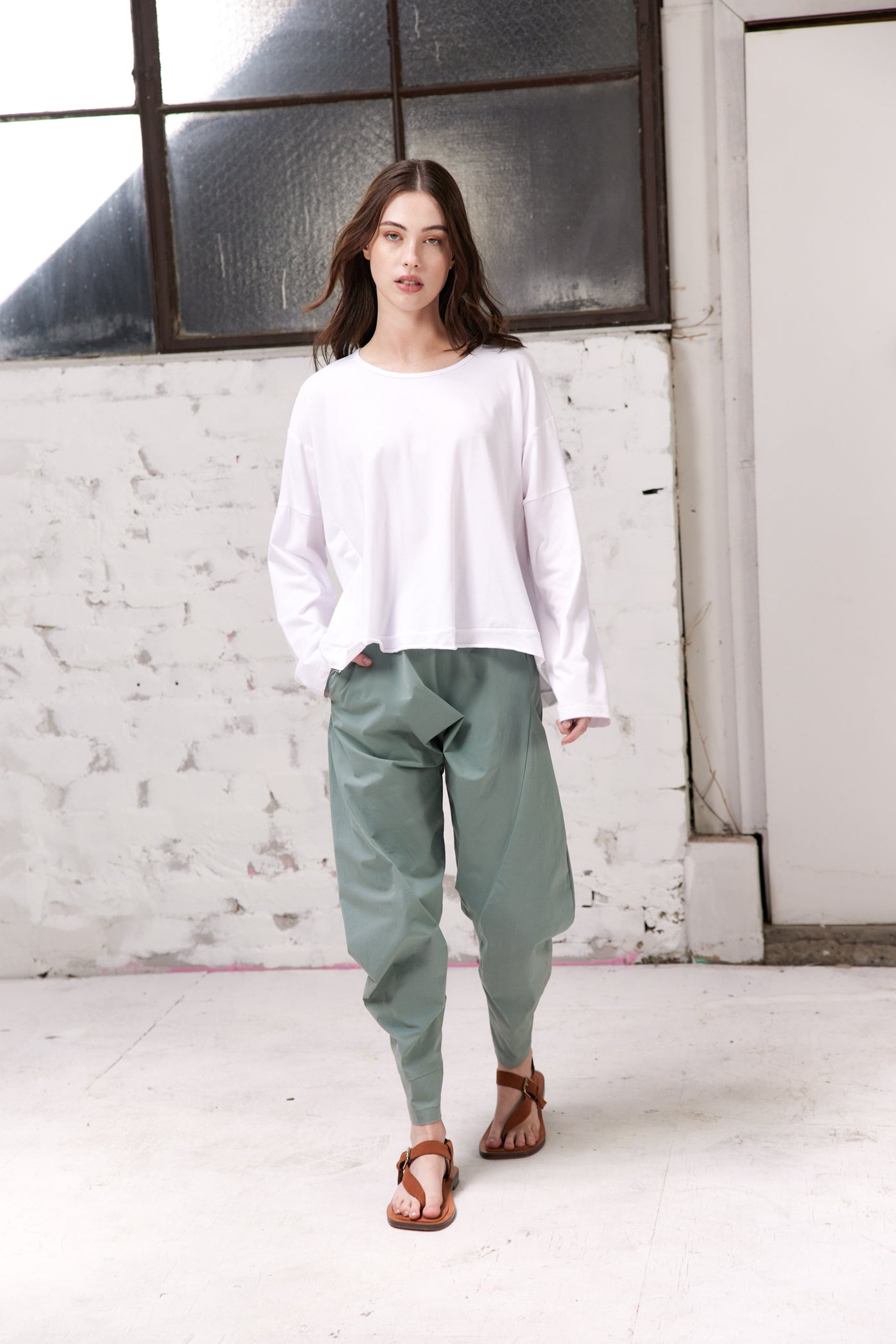 Vale and Ward - Tora Pant. Seafoam.
