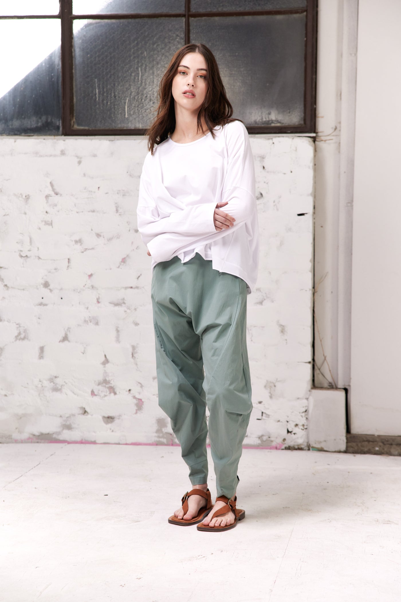 Vale and Ward - Tora Pant. Seafoam.