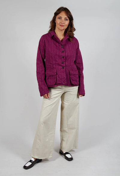 Hannoh Wessel - Vittorina jacket. Mulberry stripe.