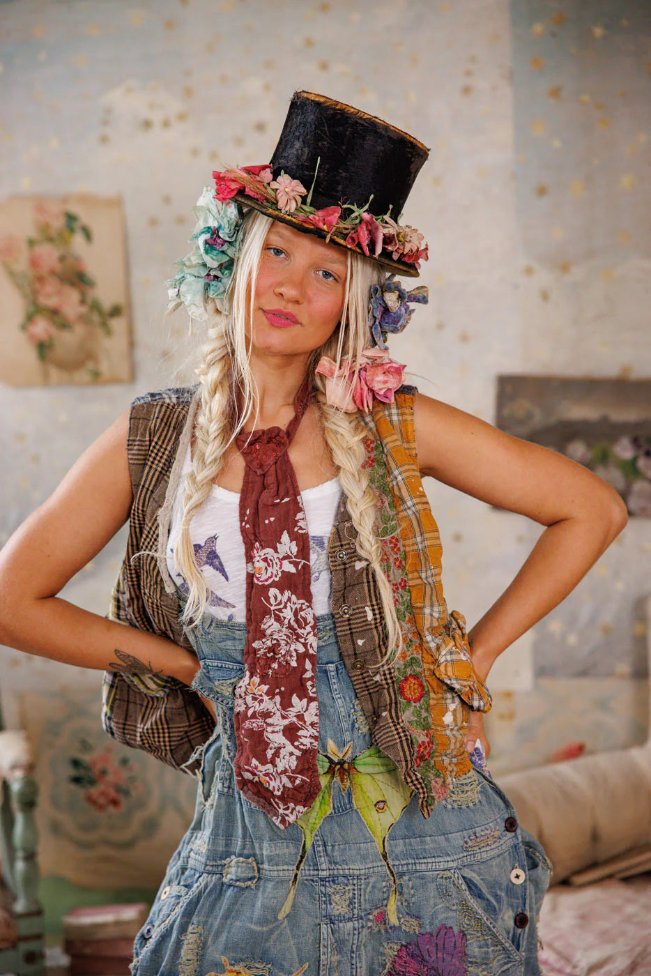 Magnolia Pearl - PATCHWORK ANDRIY VEST. Madras.