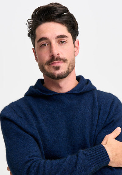 Merino Mink - Giles hoodie. Zephyr.