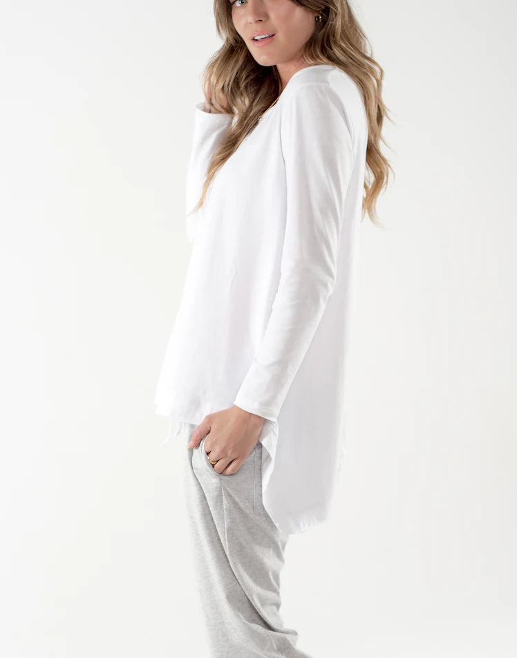 Cle - Esther LS Tee. White.