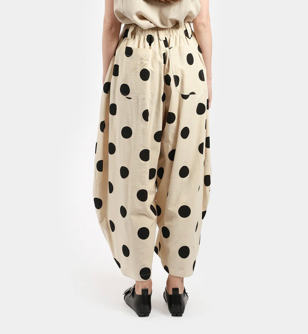 Moyuru - Pants 643. Natural/Black.