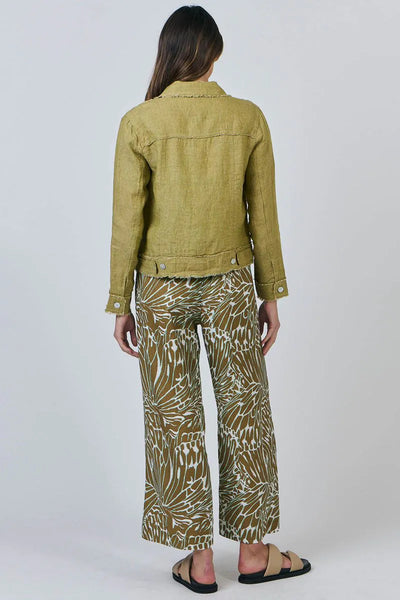 Naturals by O&J - GA30 Linen Jacket. Bamboo.