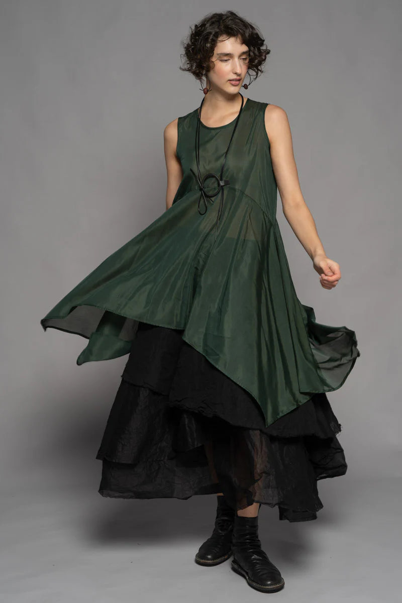 Dogstar - Yuki Drape Tunic. Pine.