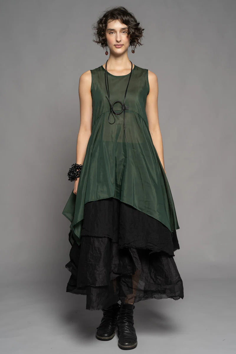Dogstar - Yuki Drape Tunic. Pine.