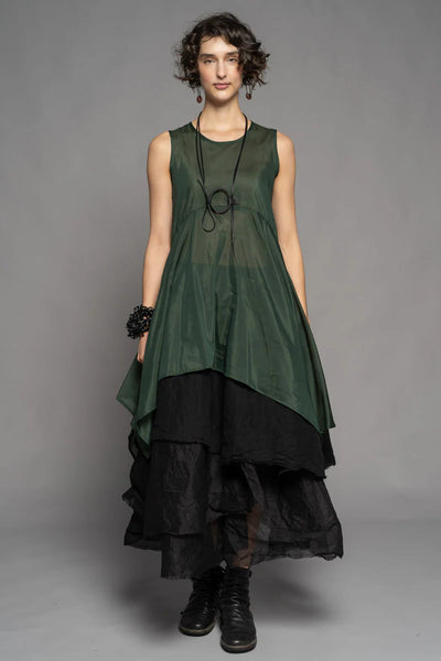 Dogstar - Yuki Drape Tunic. Pine.