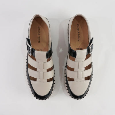 Django & Juliette - Baytown Sneaker. Black/Almond.
