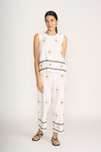 Foil - CFO7945. Sew Crafty Shell. Sand Geo.