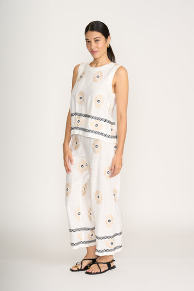 Foil - CFO7945. Sew Crafty Shell. Sand Geo.