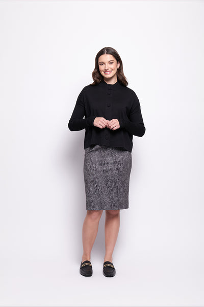 Foil - CFO7998 Early Riser Cardigan. Black