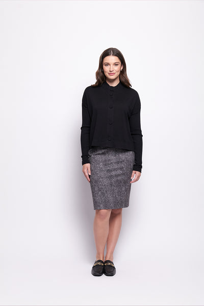 Foil - CFO7998 Early Riser Cardigan. Black