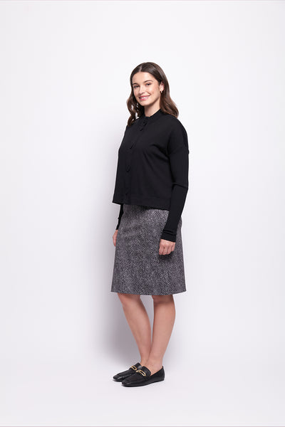 Foil - CFO7998 Early Riser Cardigan. Black