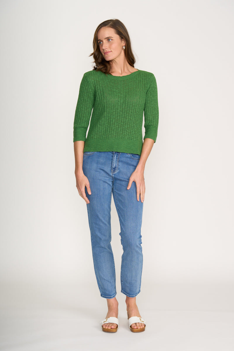 Foil - Knitty Gritty Sweater CFO8192. Palm.