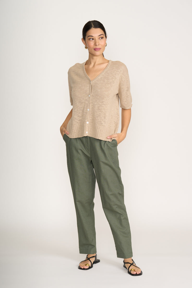 Foil - Knitty Gritty Cardigan CFO8213. Sand.