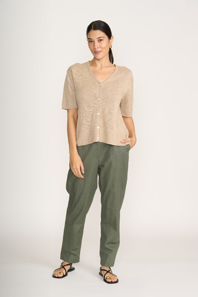 Foil - Knitty Gritty Cardigan CFO8213. Sand.