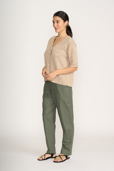 Foil - Knitty Gritty Cardigan CFO8213. Sand.