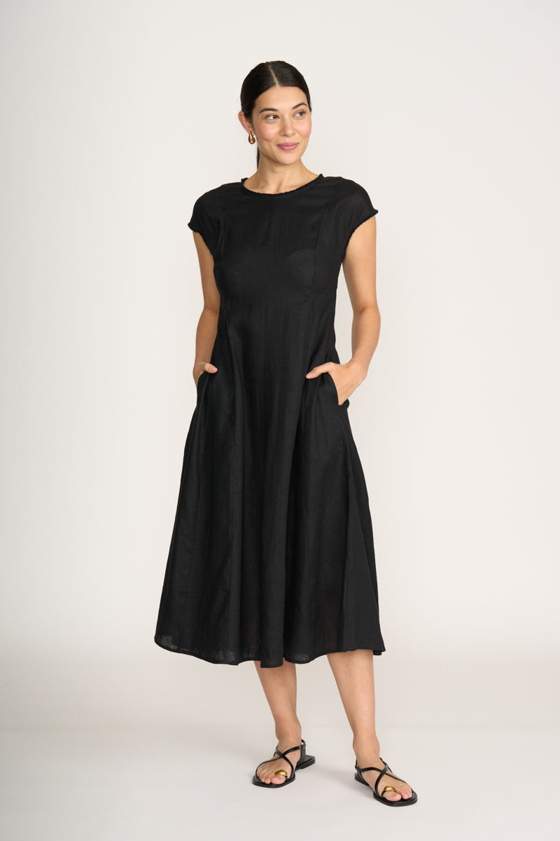 Foil - CFO8241 Festival Event Dress. Black.