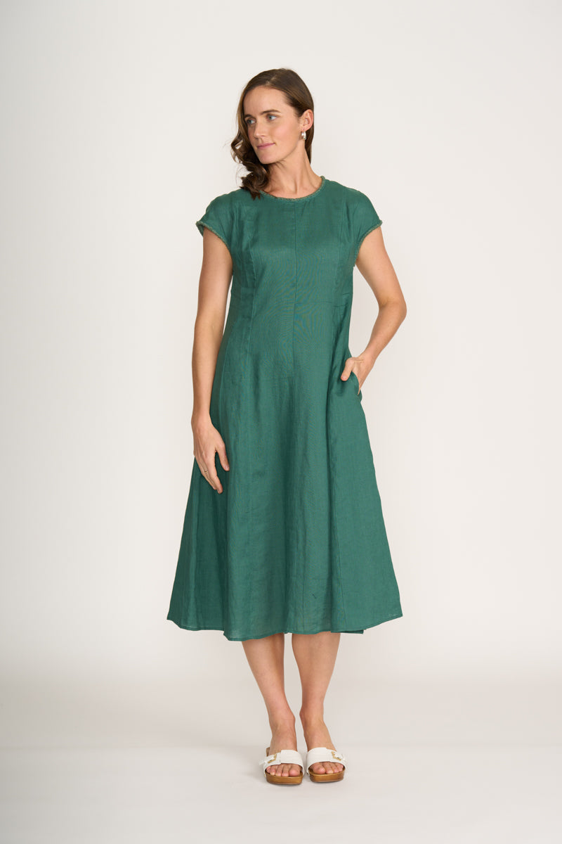 Foil - CFO8241 Festival Event Dress. Thyme.