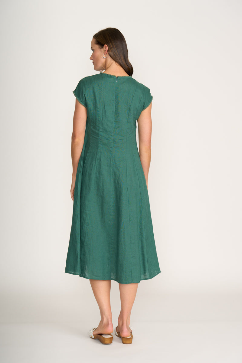 Foil - CFO8241 Festival Event Dress. Thyme.